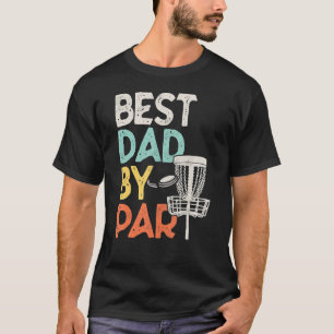 T-shirt Mens Vintage Meilleur Papa Par Disque Golf Papa