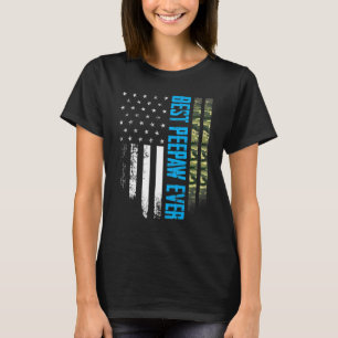 T-shirt Mens Vintage Meilleur Peepaw Jamais Camion Drapeau
