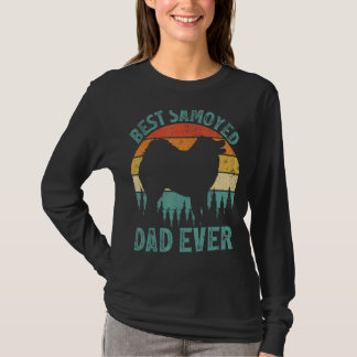 T-shirt Mens Vintage Meilleur Samoyé Papa Jamais Fête des