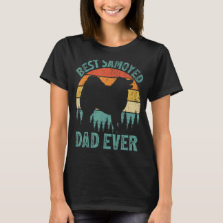 T-shirt Mens Vintage Meilleur Samoyé Papa Jamais Fête des