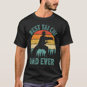 T-shirt Mens Vintage Meilleur Tai Chi Papa Jamais Fête des