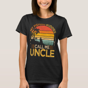 T-shirt Mens Vintage Mes Épouses De Pêche Appelez Oncle Pê