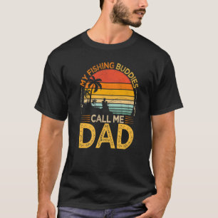 T-shirt Mens Vintage Mes Épouses De Pêche Appelez Papa Pêc