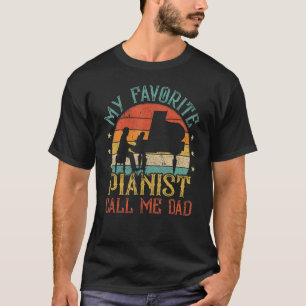 T-shirt Mens Vintage Mes Épouses Pianistes Préférées Appel