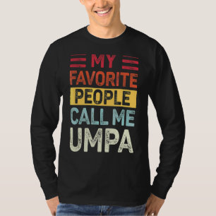 T-shirt Mens Vintage Mes Favoris Les Gens M'Appelent Umpa 