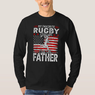 T-shirt Mens Vintage Mon Joueur De Rugby Favori M'Appelle 