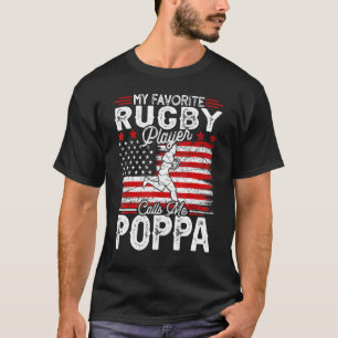 T-shirt Mens Vintage Mon Joueur De Rugby Favori M'Appelle 