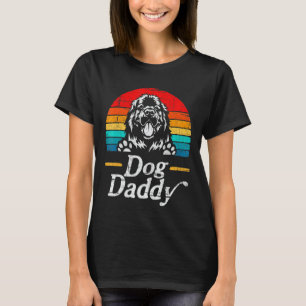T-shirt Mens Vintage Newfoundland Dog Daddy Chien Papa Pèr