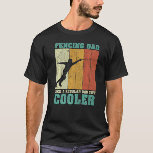 T-shirt Mens Vintage Rétro Clôture Papa Comme Un Papa Régu