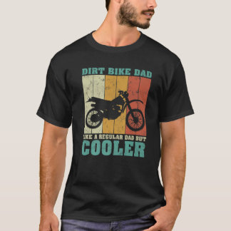 T-shirt Mens Vintage Retro Dirt Vélo Papa Comme Un Da Régu