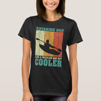 T-shirt Mens Vintage Retro Kayaking Papa Comme Un Papa Rég