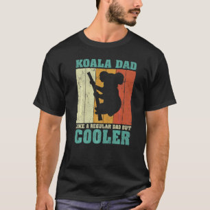 T-shirt Mens Vintage Retro Koala Dad Like A Regular Dad Fa