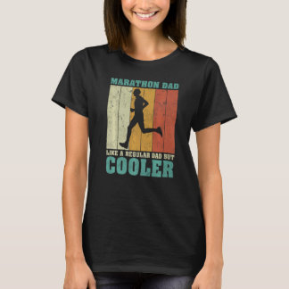 T-shirt Mens Vintage Retro Marathon Papa Comme Un Papa Rég
