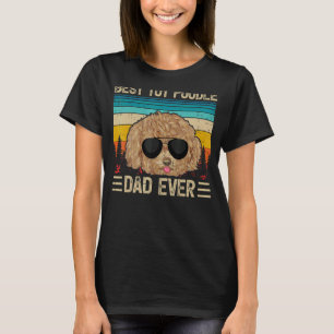 T-shirt Mens Vintage Retro Meilleur Jouet Poodle Papa Jama