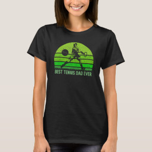 T-shirt Mens Vintage Retro Meilleur Tennis Papa Jamais Drô