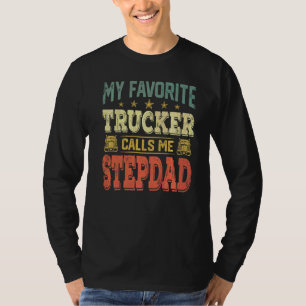 T-shirt Mens Vintage Rétro Mon Trucker Favori M'Appelle St