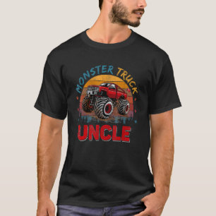 T-shirt Mens Vintage Retro Monster Camion Uncle Conducteur