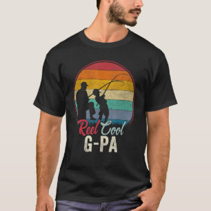 T-shirt Mens Vintage Retro Reel Cool G Pa Fête des pères
