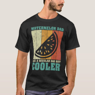 T-shirt Mens Vintage Retro Watermelon Papa Comme Un D Régu