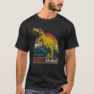 T-shirt Mens Vintage Uncle Saurus Rex Dinosaur Happy Fathe