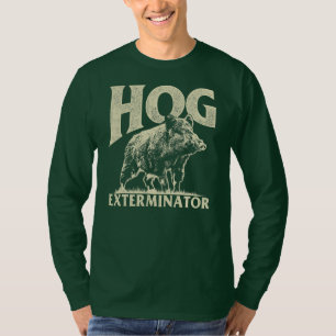 T-shirt Mens Vintage Wild Pig Hunt Hunting Hog