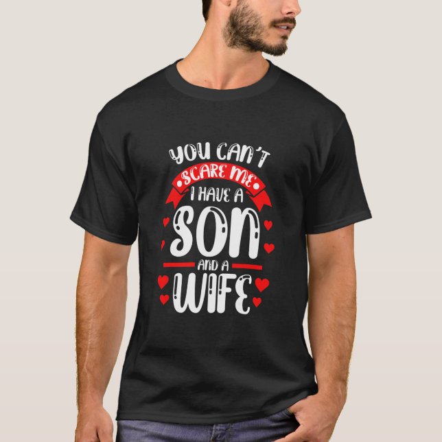 T-shirt Mens Vous ne pouvez pas me faire peur J'ai un fils (Devant)