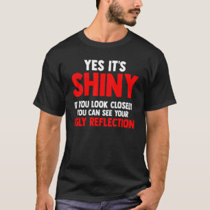T-shirt Mens Vous pouvez voir votre vilain reflet Bald