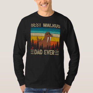 T-shirt Mens Walrus Vintage Meilleur Walrus Papa Jamais Pè
