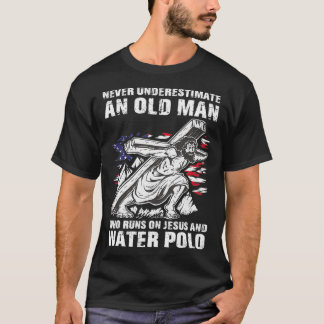 T-shirt Mens Water Polo Papa Christian Polo Player Grandpa