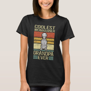 T-shirt Mens Weimaraner Grand-père propriétaire de chien W