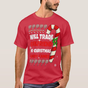 T-shirt Mens Will Trade Girami pour Noël Candy Can