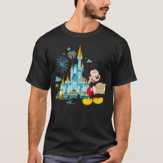 T-shirt Mens Womens Château De Lumière Et Souris Fans Drôl