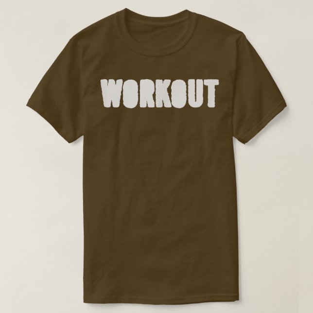 T-shirt MENS WORKOUT Gym Fitness Workout Bodybuilding Moti (Design devant)
