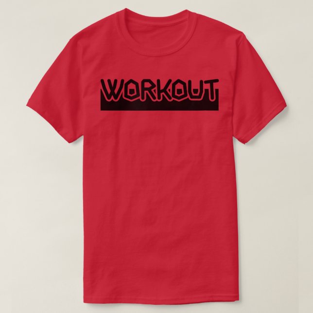 T-shirt MENS WORKOUT Gym Fitness Workout Bodybuilding Moti (Design devant)