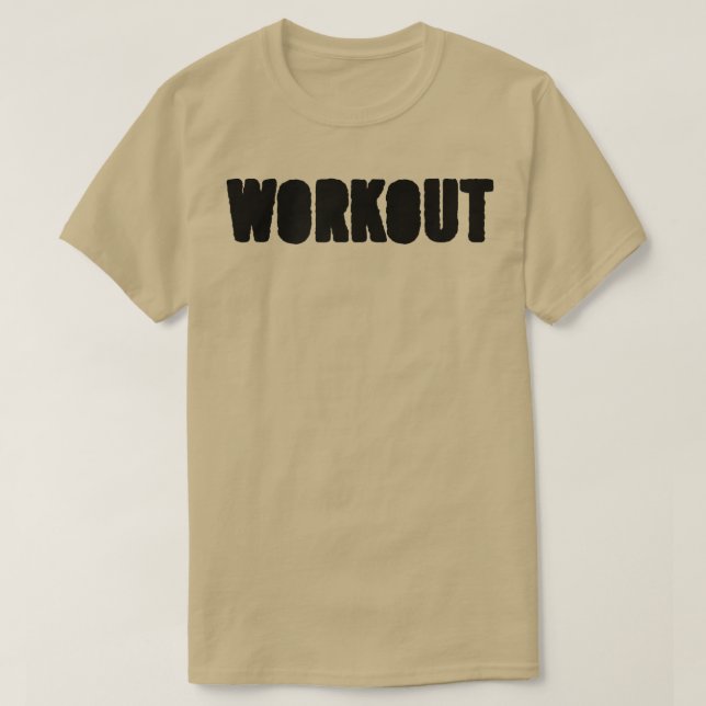 T-shirt MENS WORKOUT Gym Fitness Workout Bodybuilding Moti (Design devant)
