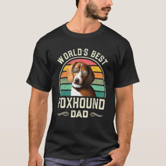 T-shirt Mens Worlds Best Foxhound Papa Vintage American Fo