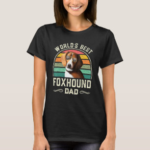 T-shirt Mens Worlds Best Foxhound Papa Vintage American Fo