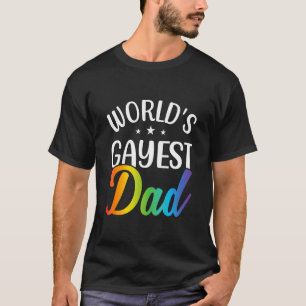 T-shirt Mens Worlds Gayest Papa Lgbt Gay pride Pride Mont