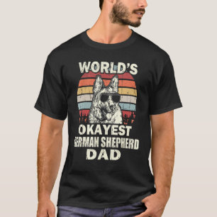 T-shirt Mens Worlds Okayest berger allemand père Vintage R