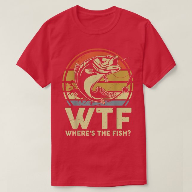 T-shirt Mens WTF Whirer La Fête des pères de poisson Cadea (Design devant)