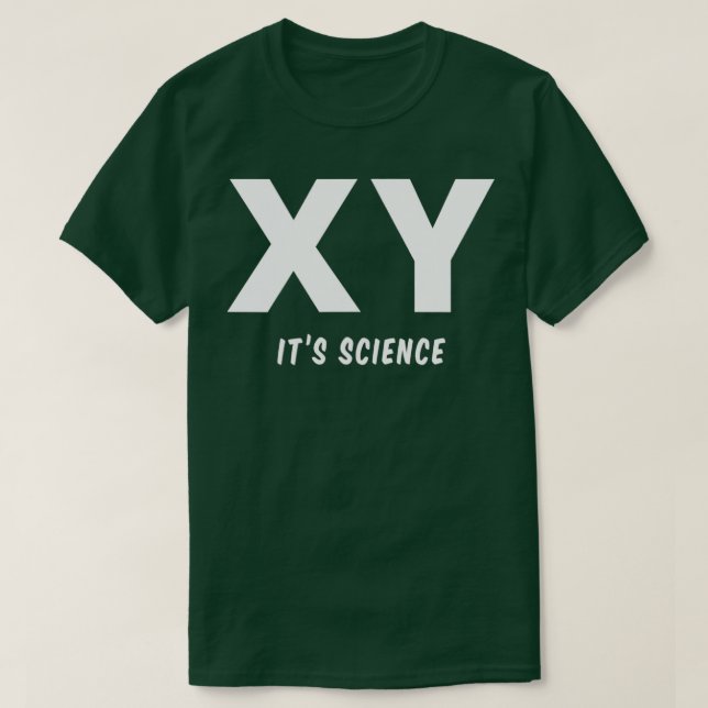 T-shirt Mens XY Homme Chromosomes Sa science et ses faits (Design devant)