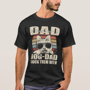 T-shirt Mens Yorkie Papa Et Chien Papa Je Les Rock Tous Le