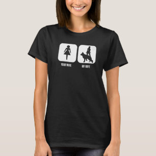 T-shirt Mens Your Wife My Wife German Shepherd Dog For Hu