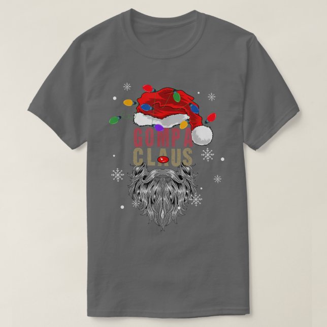 T-shirt MensClaus Vilain Père Noël De Noël Avec Grand-Père (Design devant)