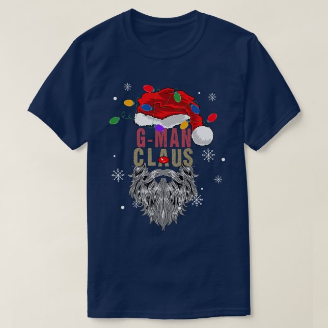 T-shirt MensClaus Vilain Père Noël De Noël Avec Grand-Père (Design devant)