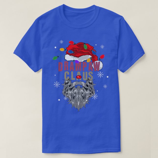 T-shirt MensClaus Vilain Père Noël De Noël Avec Grand-Père (Design devant)