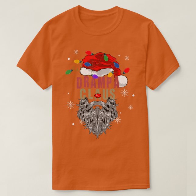 T-shirt MensClaus Vilain Père Noël De Noël Avec Grand-Père (Design devant)