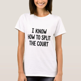 T-shirt Mensonge blanc drôle de volley-ball Savoir diviser
