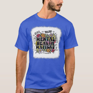 T-shirt Mental Health Matters Gift Human Brain Illness Awa