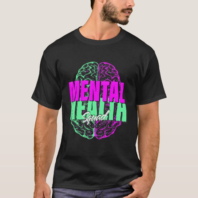 T-shirt Mental Health Squad Appreciation Day Tie Dye Women (Devant)